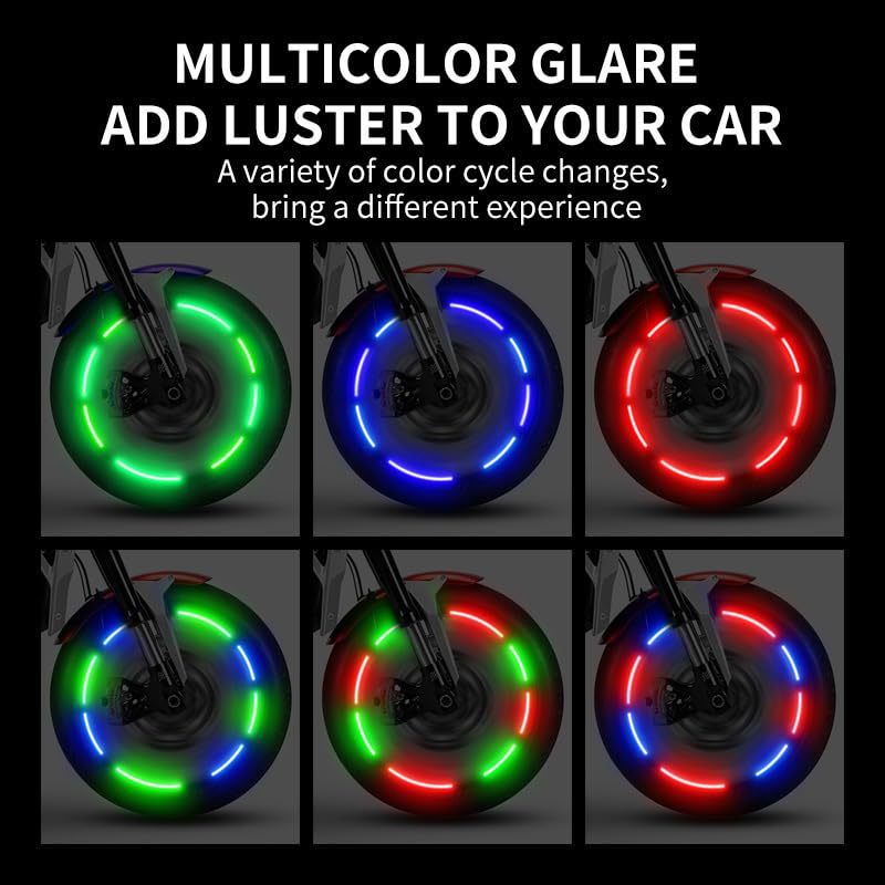 Coocoe LED Tire Valve Lights kit