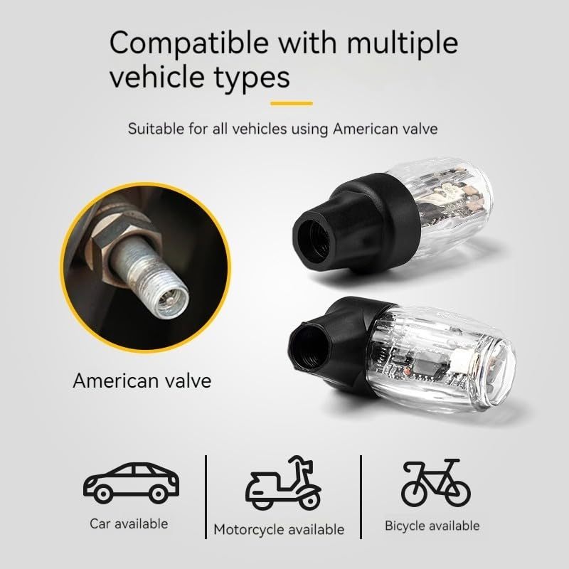 Coocoe LED Tire Valve Lights kit